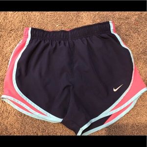 Navy and Pink Nike Shorts